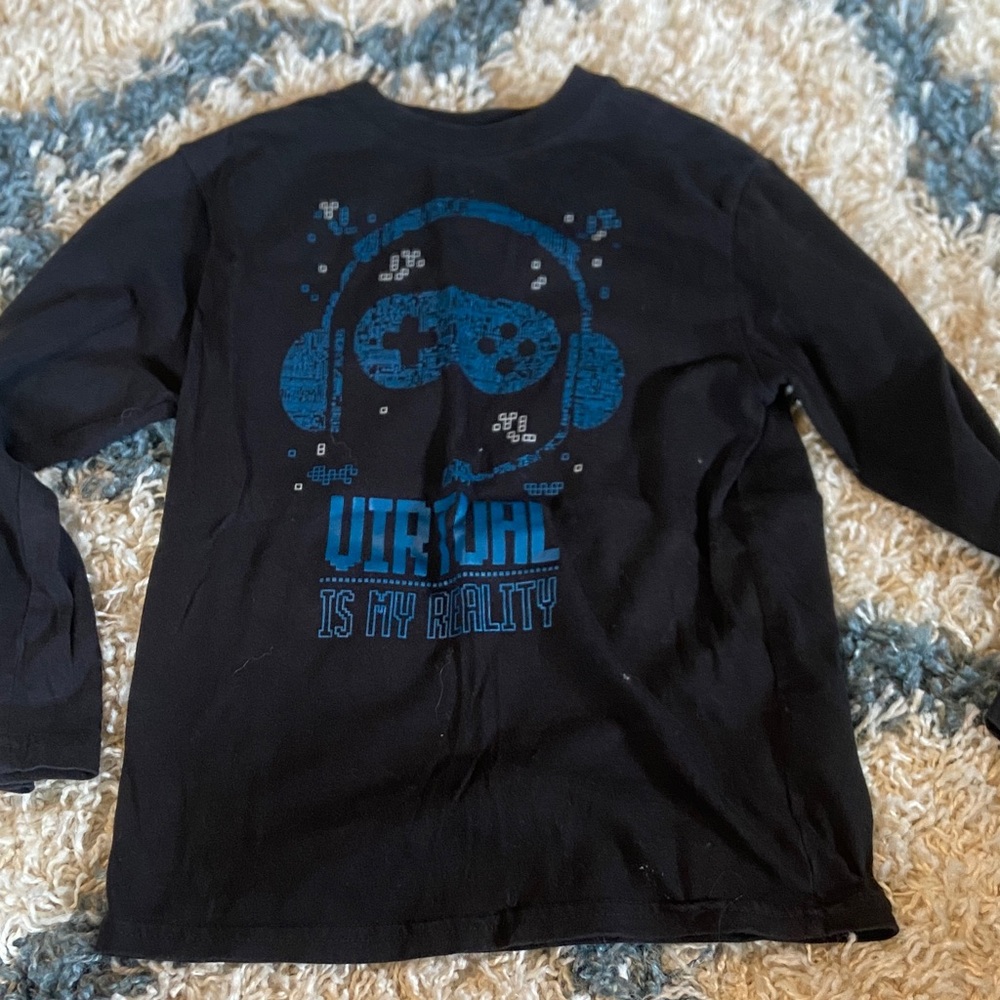 Wonder Nation Black Long Sleeve Shirt